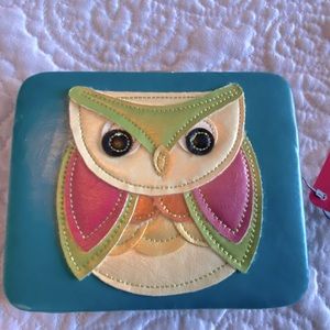 Owl Snap Closure Wallet